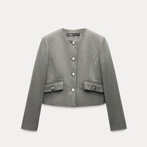 NWOT Zara METAL BUTTON BLAZER size M